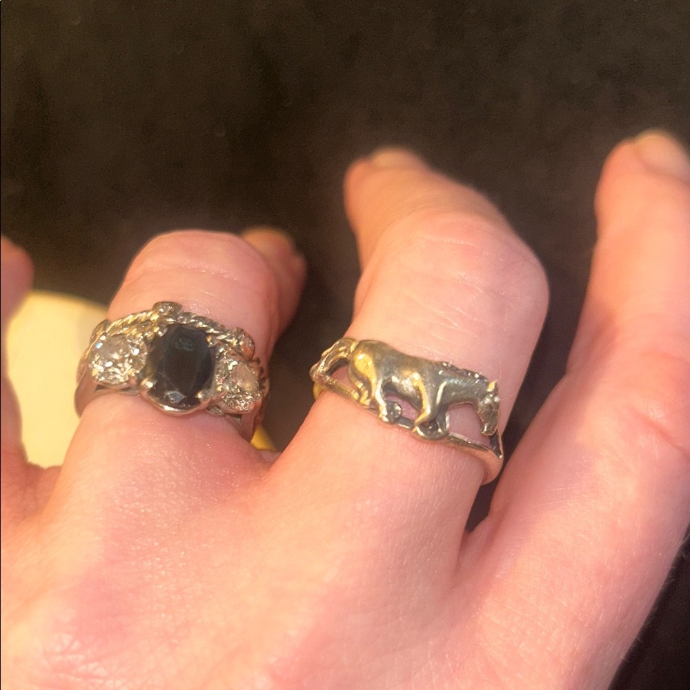 Sterling Silver Horse 🐴 Ring (stamped 925)